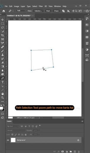Path Selection & Direct Selection Tool Explained 😳 | Photoshop (Part 34) #shorts