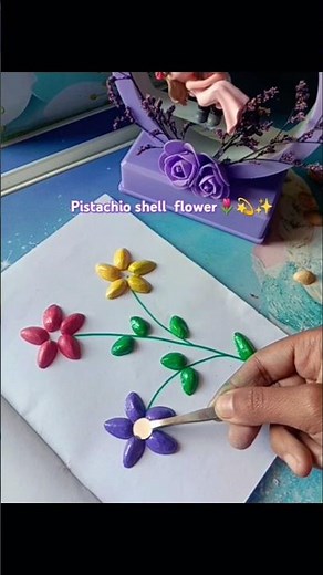 Let's Play With Pista shell✨|DIY Pista Shell|Pista Shell Craft #art #trending #shellcraft