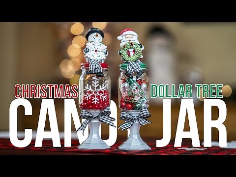 DIY Dollar Tree Christmas Candy Jar
