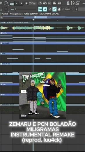 PCN BOLADÃO E ZEMARU - MILIGRAMAS INSTRUMENTAL REMAKE #plugg #flstudio #remake #pcnboladao