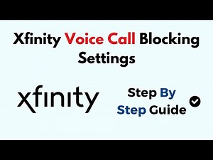Xfinity Voice Call Blocking Settings