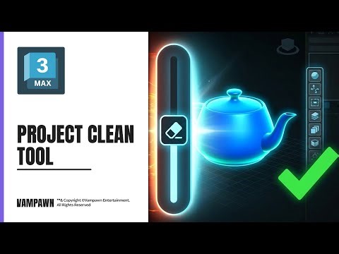 3Ds Max Project Cleaner v1.3 – One-Click Scene Cleanup Utility for 3Ds Max