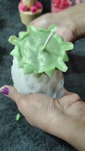 Handmade Christmas Tree Candle | Festive Soy Wax Decor #diy #shorts #candlemaking #shortvideo #viral