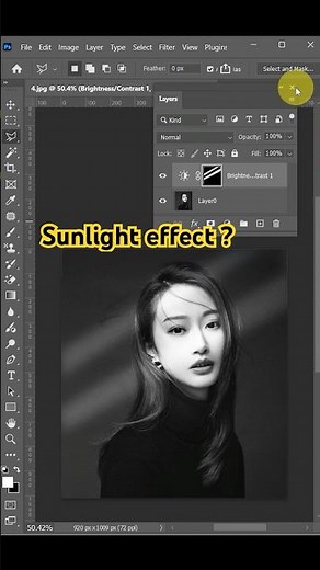 Sunlight effect? It’s super easy with Photoshop. #designforbeginners #tutorial #photoshoptutorial