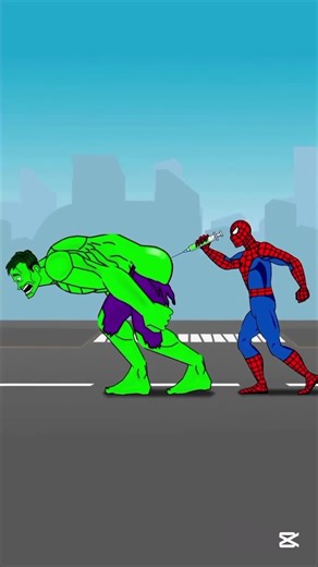 Spiderman vs Red hulk injection funny pranks video 📸🤣#redhulk #hulk #spiderman #marvel #epicfight