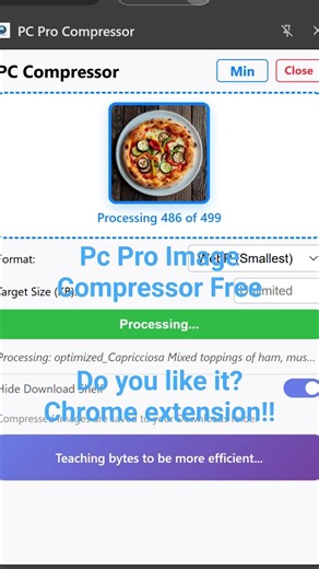 Pc Pro Image Compressor Free! Chrome extension! Do you like it?