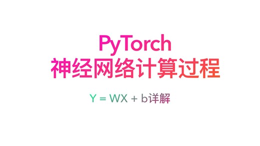 PyTorch实现神经网络计算过程 Wx+b的矩阵运算