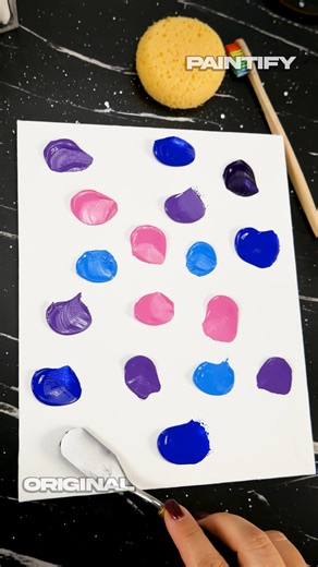 Easy on canvas / Galaxy Lights Easy Acrylic Painting | Paintify