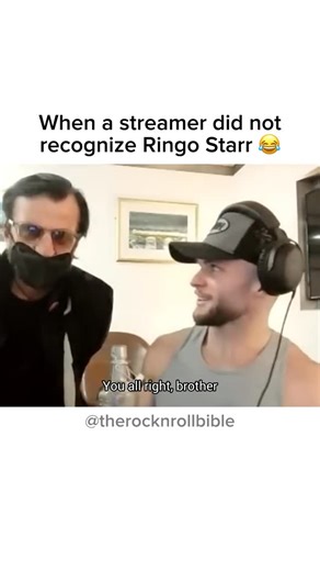 Rock N Roll Bible - Guitars & Live Performances 🎸 on Instagram: "🎸 Follow @therocknrollbible for more… Recently UK streamer Ed Matthews had a chance run-in with Ringo Starr at Heathrow Airport and didn’t even realize who he was. While livestreaming, Ringo struck up a friendly chat, and Matthews only learned afterward — after viewers kept shouting “Beatle Ringo!” in his chat — that the man he’d been talking to was the former Beatles drummer. ￼"