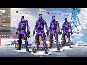 the most OG *TRYHARD* Fortnite squad EVER.. 😱 (ALL PURPLE SKULL TROOPER)