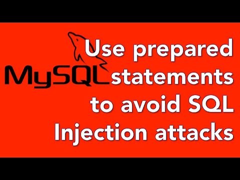 14 Avoid SQL injection attacks with prepared statements