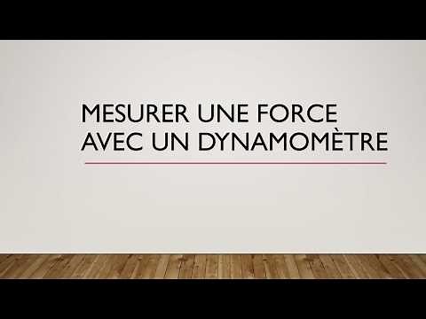 Mesurer une force avec un dynamomètre
