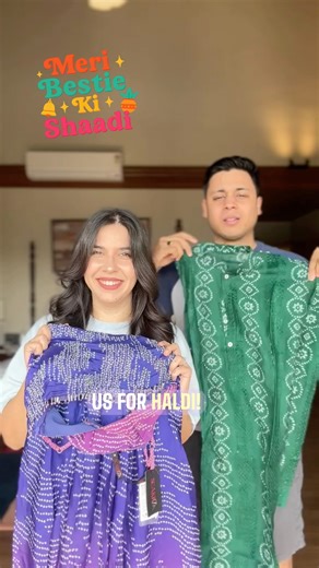 Haldi ready with Husband 💗✨Best friend’s Haldi function😍| Heli Ved #couple #weddingseries #grwm