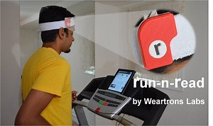 A Clip-On Motion Sensor That Lets You Read While Running