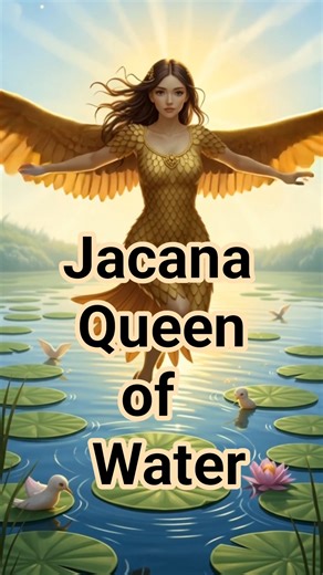 ✨ Jacana Bird Girl – The Water Goddess | Half Bird Half Human AI Fantasy Video #aivideo #shorts