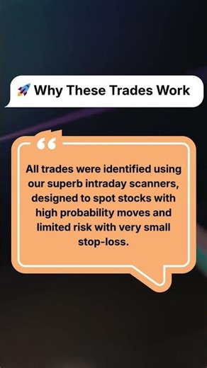 High momentum trade scanner