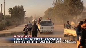 TURKEY LAUNCHES ASSAULT: After President Trump's U.S. withdrawal, Turkey is invading Syria with strikes on Kurdish forces once America's allies in the fight against ISIS, with some Kurds abandoning jails holding ISIS fighters. Ian Pannell is in Iraq. https://abcn.ws/33ltDB8 | ABC World News Tonight with David Muir
