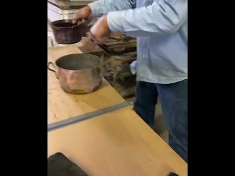 The art of re-tinning copper pots