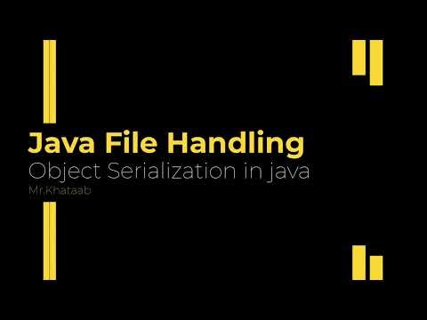 Object Serialisation in java part 14