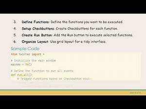 How to Run Multiple Functions with Tkinter Checkbuttons