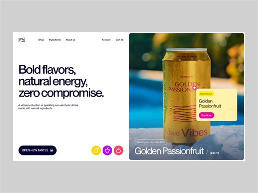 Beverage E-commerce Website Design