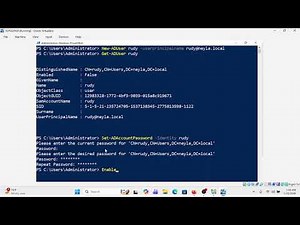Creer Active Directory User avec Powershell
