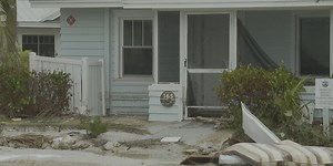 Storm surge damage seen across the island in Siesta Key