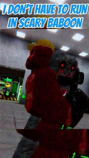 I DONT HAVE TO RUN IN SCARY BABOON #scarybaboon #gorillatag #gaming