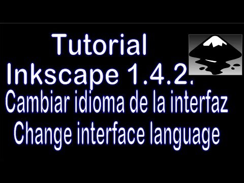 Inkscape 1.4.2 Tutorial. Change interface language.