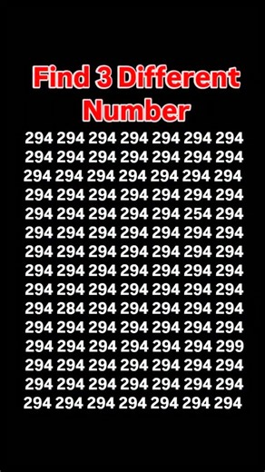 Manish Kumar | Find 3 Different number 🤔🤔. #guess #puzzle #findoutgames #mindgame #tranding #reels #puzzlegame | Instagram