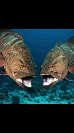 Great Grouper Confrontation: Who Rules the Coral Reef? #PovAi