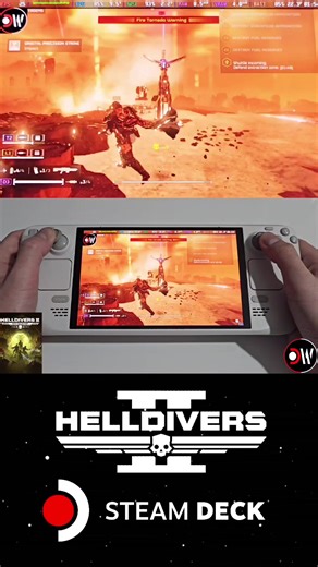 Helldivers 2 Steam Deck Performance: Handheld Gameplay #Games #SteamDeck #Gaming #Helldivers2 #Helldivers