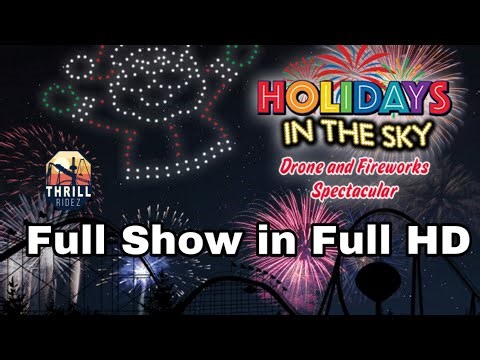 Holidays in the Sky Full Drone and Firework Show at Holiday World and Splashin Safari in Full HD