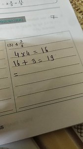 Convert 4\ \frac{3}{4} (a mixed fraction) to an improper fracti... | Filo