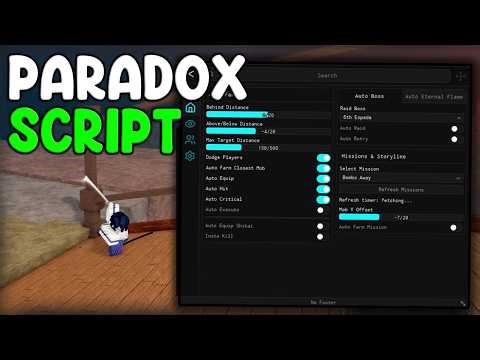 [💀RELEASE] Paradox Script Auto Farm, Instant Kill, God Mode - Roblox 2026