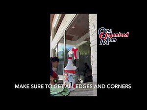 Cleaning sliding glass doors
