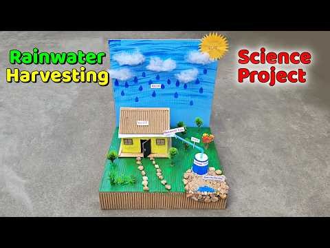 Rainwater Harvesting Working Model | Easy Science Exhibition Project for School