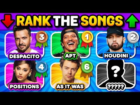 RANK THE SONG! 🤩 But Without Knowing the Next One | Music Quiz Challenge