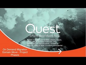 On Demand Migration Domain Move - Project Phases