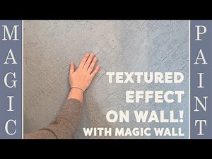 Create a textural effect on wall with Magic Wall! Chalk Paint DIY® Elisa & Magic Paint World Channel