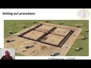 setting out of building on site