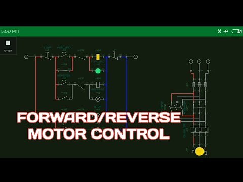 3phase forward-reverse motor control and indicator light, simurelay