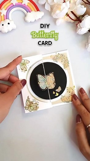 DIY Spinning Butterfly card | Easy greeting card ideas