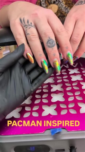 PacMan Inspired Nail Art for Gamers