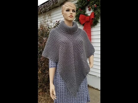 Easy Crochet a Cowl Neck Poncho | Bagoday Crochet | Tutorial #357