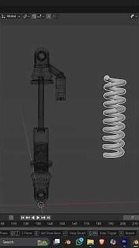 Create Perfect spring using Screw Modifier in Blender
