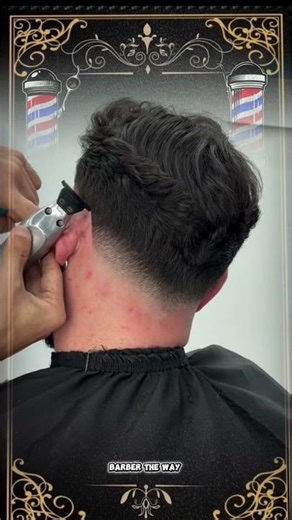 Clean Low Taper Fade ✂️ Textured Medium Hair Transformation #haircut#hairstyle #barbershop#taperfade