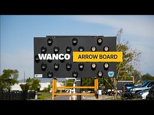 15 Light Folding Arrow Board from WANCO - Job Site Solutions by Herc Rentals