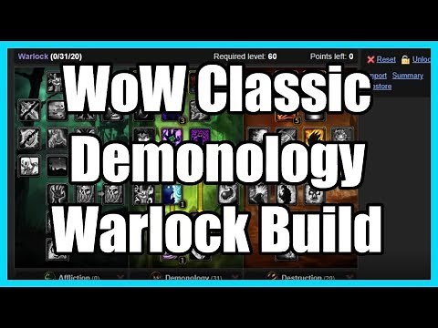 Gamer : WoW Classic Demonology Warlock Build PVE Best Leveling Build