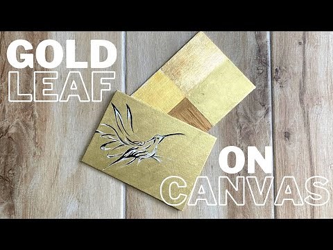 GOLD leaf on CANVAS